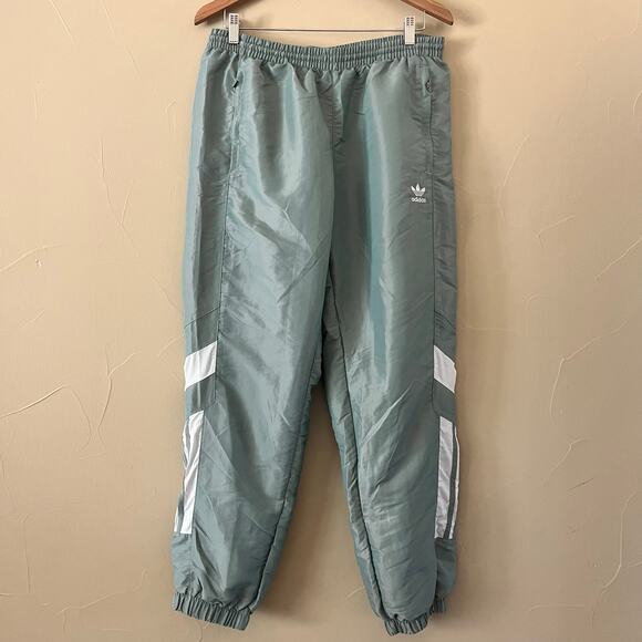 RARE Adidas Originals Rekive Cut & Sew Woven Trackpant In Green | Men's Size L - Picture 1 of 10